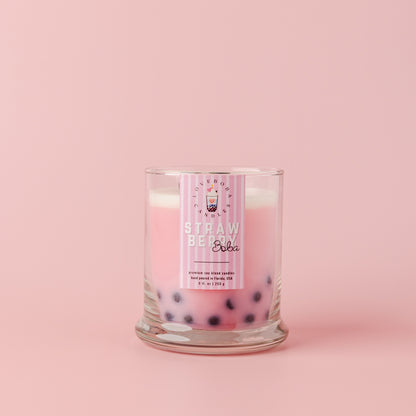 Strawberry Boba Candle