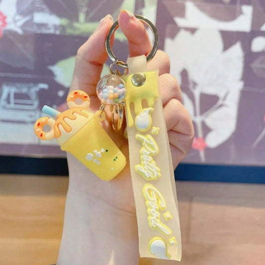 Yellow Milk Tea Keychain