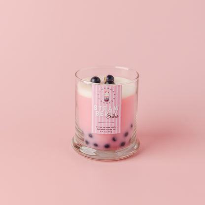 Strawberry Boba Candle