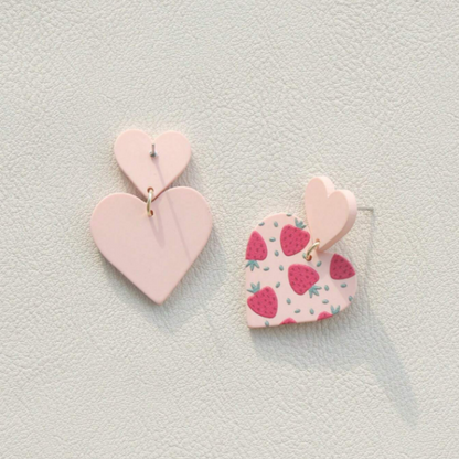 Heart Strawberry Earrings